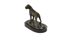Boxer hond staand bronzenbeeld
