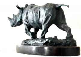 Neushoorn brons beeld