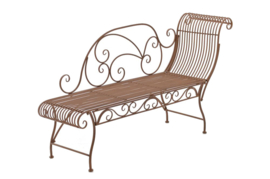 Chaise loungue ijzeren bank Charming