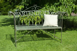 Tuinbank droomtuin in bruin of groen