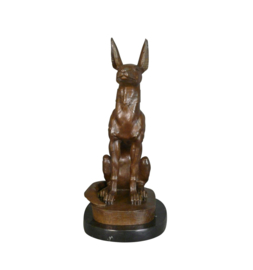 Anubis jakhals de god bronzen beeld