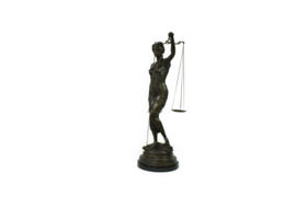 Vrouwe Justitia 120 cm brons beeld