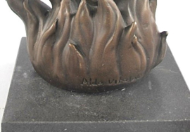 Medusa godin bronzenbeeld