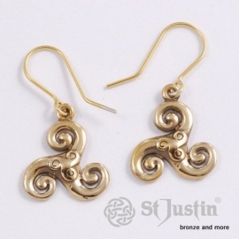 Bronzen Triskelion sieraden set