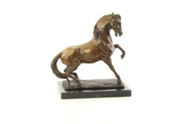 Hengst bronzen paard beeld