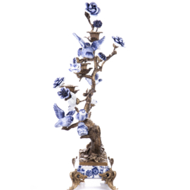 Japans bronzen Bonsai boomkandelaar