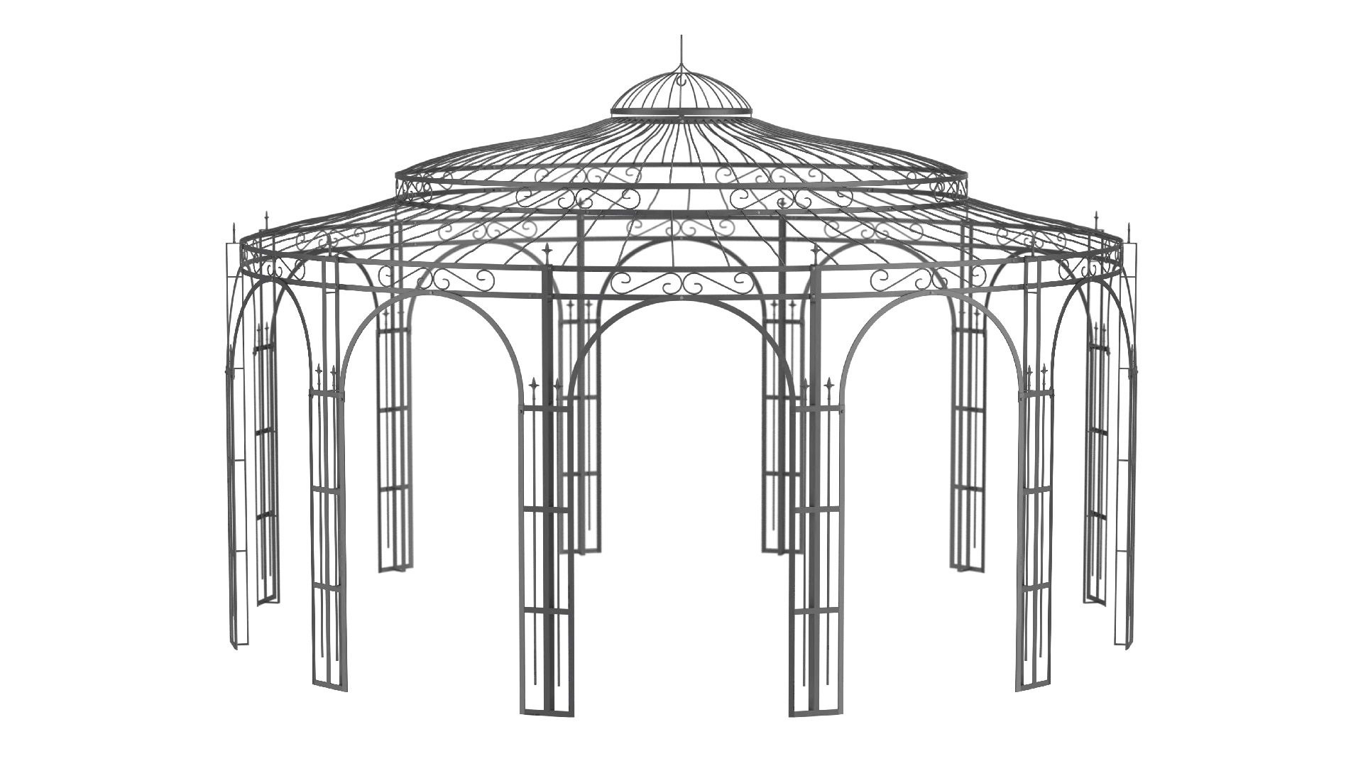 Smeedijzeren paviljoen "Rome"