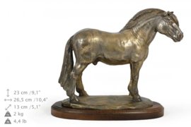 Fjord paarden bronzen beeld