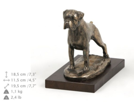 Bronzen boxer honden beelden