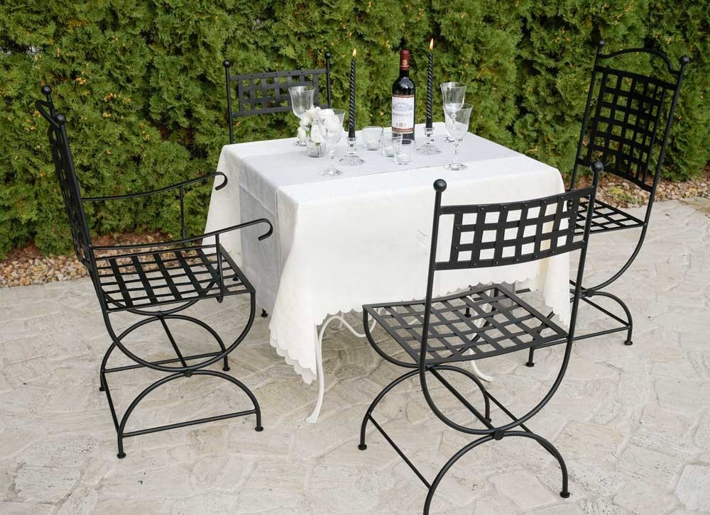 Franse smeedijzeren bistrosets
