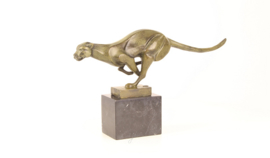 Groot jachtluipaard bronzen beeld