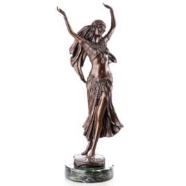Bronzen danseres beeld