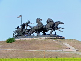 Russische Tatsjanka bronzen beeld