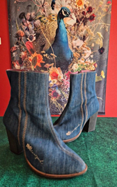 Unieke Desigual denim enkellaarsjes maat 41