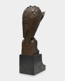 Minerva uil bronzen beeld