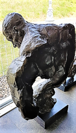 Bodybuilder torso bronzen beeld