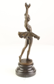 Bronzen beeld ballerina danseres