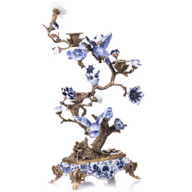 Japans bronzen Bonsai boomkandelaar