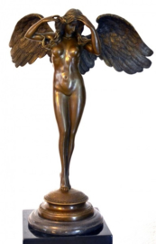 Engel vrouw mythologisch bronsbeeld