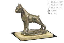 Bronzen boxer honden beelden