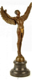 Bronzen beeld Icarus in kleur