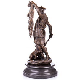 Schotse jager jachthond brons beeld