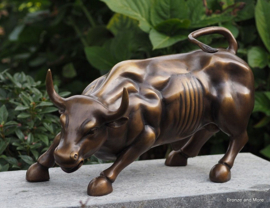 Bronzen Charging Wall Street stier beeld