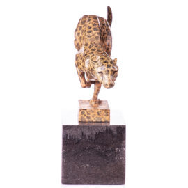 Jachtluipaard cheetah bronzen beeld