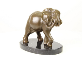 Bronzen olifant Art Deco beeld