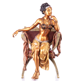 Arabische buikdanseres brons beeld