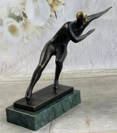Schaatser brons beeld trofee