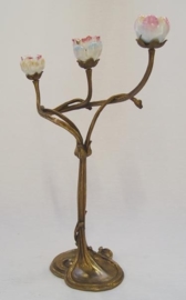 Jugendstil kandelaar met tulpen