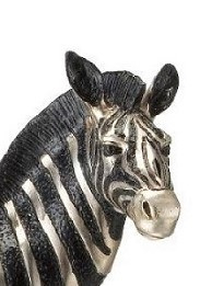 Bronzen zebrapaard beeld