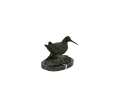 Snipvogel bronzen tuinbeeld