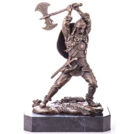 Viking met bijl bronzenbeeld