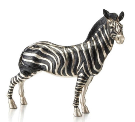 Bronzen zebrapaard beeld