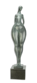 Modern bronzen naakte vrouw beeld