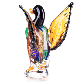 Eend in gekleurd Murano stijl glas