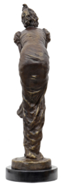 Elegant vrouw bronzen beeld