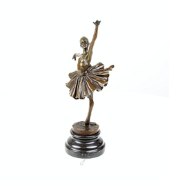 Balletdanseres bronzen beeld