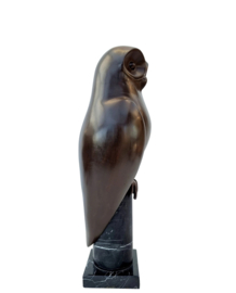 Bronzen Art Deco uil