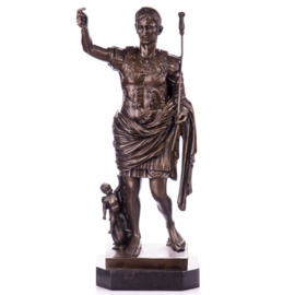 Keizer Caesar Augustus brons beeld