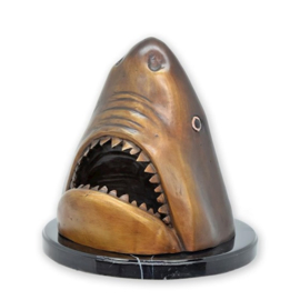 Haaienkop Jaws bronzenbeeld