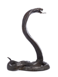 Bronzen Cobra slang bronzen beeld