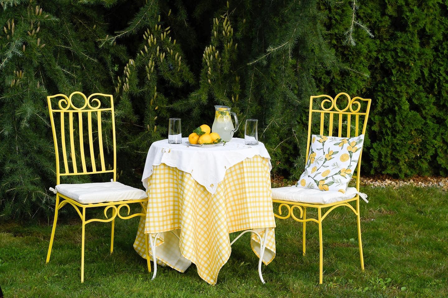 Franse smeedijzeren bistrosets