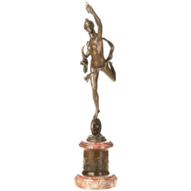 Vrouw Fortuna bronzen beeld