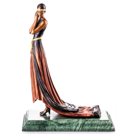 Art Deco vrouw bronzen beeld