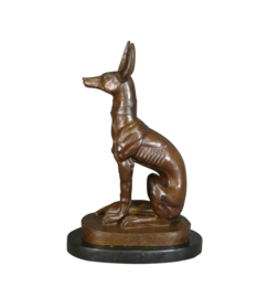 Anubis jakhals de god bronzen beeld