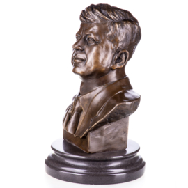 Bronzen buste van John F. Kennedy