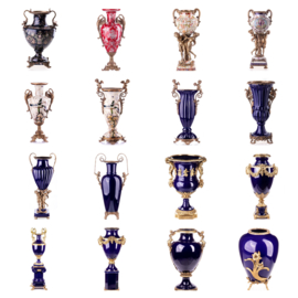 Porselein met bronzen decoraties